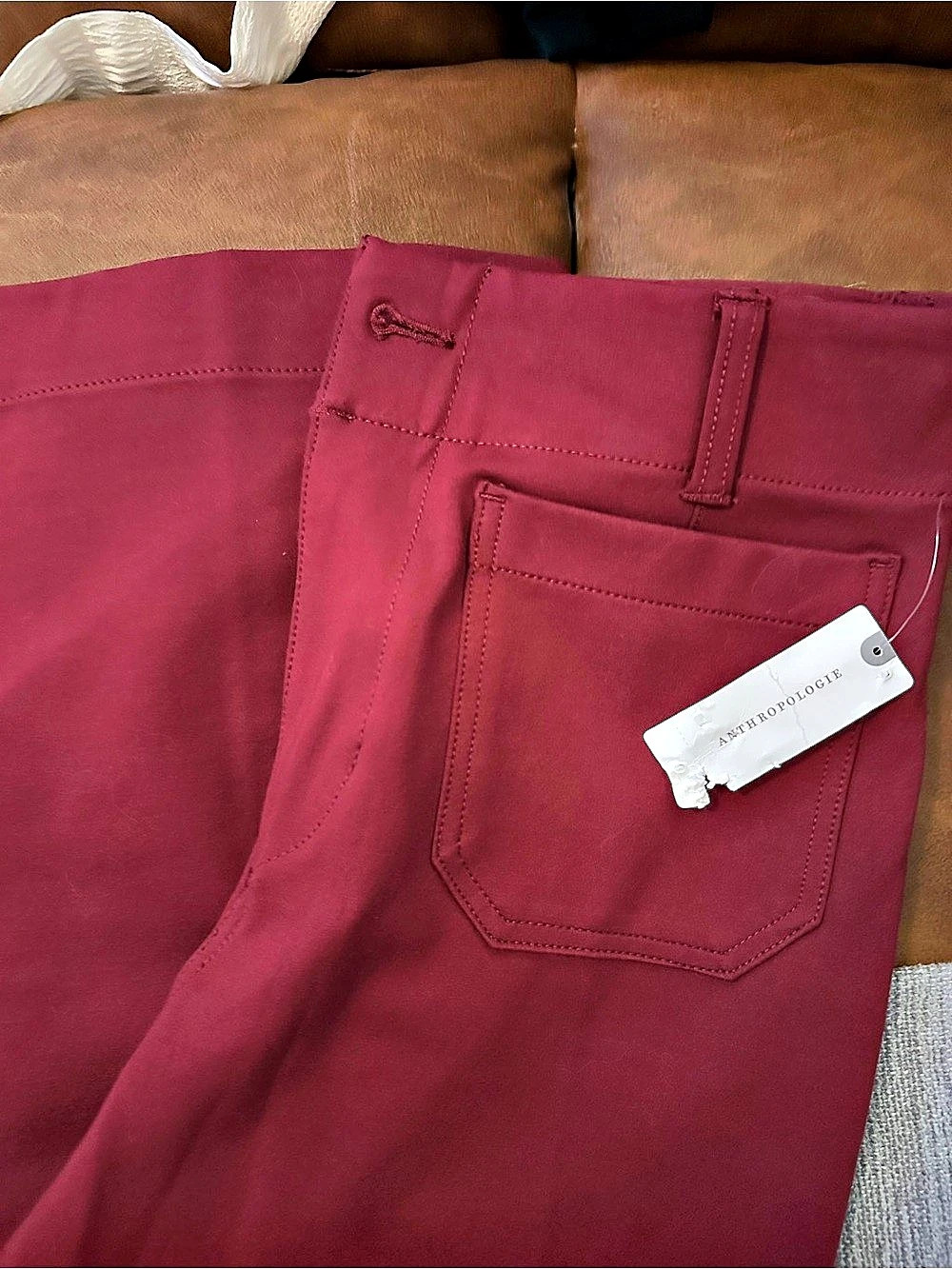 Maeve Collette Red Trousers 27 NWT